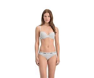 PUMA PUMA Women's T-Shirt Bra Sujetador, Gris (Grey Melange), 80A Mujer