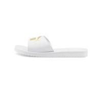 PUMA Purecat, Chanclas, Unisex adulto, Puma White/Puma Team Gold, 48.5 EU