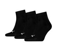 Puma Quarter 3P - Calcetines de deporte para hombre, color negro, talla 39-42 (3 pares)