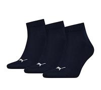 PUMA Quarter Calcetines, Blue (Navy), 47-49 (Pack de 3) Unisex Adulto