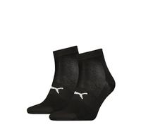 PUMA Quarter Calcetines, Negro (Black) 98, 39-42 (Pack de 2) Unisex Adulto