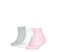 PUMA Quarter Calcetines, Pink/Grey, 35-38 Unisex niños