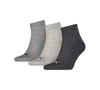 PUMA Quarter, Calcetines Unisex adulto, Gris (Anthraci/L Mel Grey), 35/38