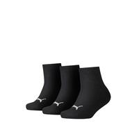 PUMA Quarter Socks Kids (3-Pack), Ropa, Negro, 31-34 31-34