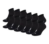 PUMA Quarters 12 Unidades Calcetines Deportivos, Hombre, Quarters Sportsocken 12er Pack, Negro, 39-42