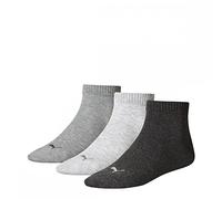 PUMA Quarters Socken 3P- Calcetines, color Gris (Anthraci/L Mel Grey/M Mel Grey), talla 35-38