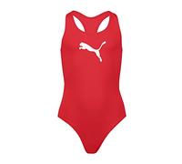 PUMA Racerback Swimsuit Traje de baño, Rojo (Red), 140 Niñas