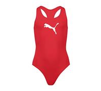 PUMA Racerback Swimsuit Traje de baño, Rojo (Red), 152 Niñas