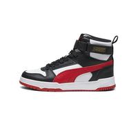 PUMA Rbd Game Jr, Sneaker, White For All Time Red Black Gold, 38.5 EU