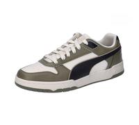 PUMA Rbd Game Low, Zapatillas de Deporte Unisex adulto, Alpine Snow Puma Black Puma Olive, 43 EU