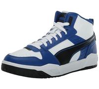 PUMA Rbd Tech Mid, Zapatillas Hombre, White Black Cobalt Glaze, 44.5 EU