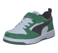 Puma Rebote V6 Lo AC+ PS - Zapatillas de Deporte Unisex para niños y niños, Puma Blanco Puma Negro Archive Verde, 35 EU