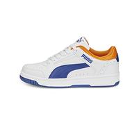 PUMA Rebound Joy Lo Jr, Zapatillas, Unisex niños, Blanco Clyde Royal Rickie Orange, 37 EU