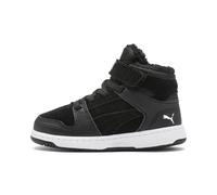 Puma Rebound Layup Fur SD V in, Zapatillas, Negro Black White 01, 27 EU