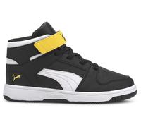 PUMA Rebound LayUp SL V PS Zapatos Niños Negro Gris Zapatillas Mid Con Hebilla
