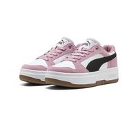 PUMA Zapatillas de mujer Rebound Femme Low SD, blanco y negro y rosa envenenado, 35.5 EU