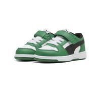 Puma Rebound Slam Lo AC+ Inf, Zapatillas de Deporte Unisex -Bimbi 0-24, Archive Green Black White, 9 UK