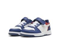 Puma Rebound Slam LO AC+ PS - Zapatillas Deportivas, Color Azul, Pluma Gris y Blanco, Talla 1.5 UK Niño