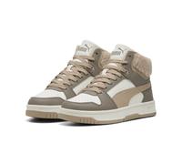 Puma Rebound Slam Mid Cozy Jr, Zapatillas de Deporte, Ratón Gris Abedul Blanco Cálido, 35 EU