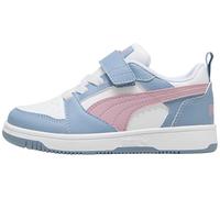 PUMA Rebound V6 LO AC+ PS, Sneaker, White-Poised Pink-Cool Blue, 30 EU