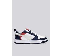 Puma Tenis Unisex para niños Rebound V6 Lo Jr, Blue Jewel Feather Gray Puma White, 36 EU