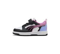 PUMA Rebound V6 LO Jelly Heaven AC+ PS - Zapatillas Deportivas, Color Blanco, Negro y Lavanda intensa, Talla 13 UK Niño, Puma Blanco Puma Black Intense Lavender, 13 UK Child