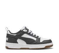 PUMA Rebound V6 LO JR, Sneaker, White-Dusky Gray-Gum, 38 EU