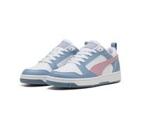 PUMA Rebound V6 LO JR, Sneaker, White-Poised Pink-Cool Blue, 39 EU