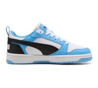 Puma Rebound V6 LO JR - Zapatillas Deportivas, Color Azul Claro, Negro y Blanco, Talla 33, Team Light Blue Puma Black Puma White, 35.5 EU