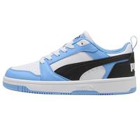 Puma Rebound V6 LO JR - Zapatillas Deportivas, Color Azul Claro, Negro y Blanco, Talla 33, Team Light Blue Puma Black Puma White, 35.5 EU
