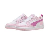 Puma Rebound V6 LO JR - Zapatillas Deportivas, Color Rosa Perla-Malva Pop Blanco, Talla 38, Rosa Perla Malva Pop Puma Blanco, 38.5 EU