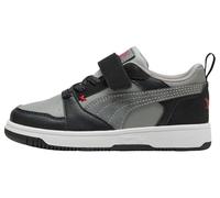 PUMA Rebound V6 LO Mid 90S AC+ PS - Zapatillas Deportivas, Color Negro y Gris Eco para Todos los Tiempos Rojos, Talla 2.5 UK Niño, Puma Black Gray Echo for All Time Red, 35 EU