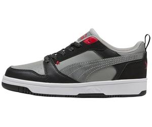 PUMA Rebound V6 LO Mid 90S JR - Tenis Deportivos, Color Negro y Gris, para Todo el Tiempo Rojo, Talla 6 de Reino Unido, Puma Black Gray Echo for All Time Red, 6 UK