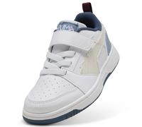 PUMA Rebound V6 Lo Mid-90s Sneakers Kids, Calzado, Blanco/Vapor Gris/Cool Azul, 30 30