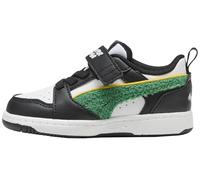 PUMA Rebound V6 LO Super AC+ INF, Sneaker Unisex bebé, White-Archive Green Black, 26 EU