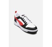 PUMA Rebound V6 Low, Zapatillas Unisex adulto, Puma White For All Time Red Puma Black, 45 EU