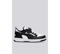 Puma Unisex Kids Rebound V6 LO AC+ PS Sneaker, Puma White-Puma Black, 31 EU