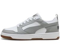 PUMA Rebound V6 Low, Zapatillas Deportivas Unisex Adulto, White Gray Echo Black, 46 EU