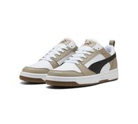 PUMA Rebound V6 Low, Zapatillas Unisex Adulto, Blanco Negro Ice Coffee, 38 EU