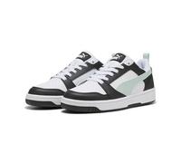 PUMA Rebound V6 Low, Zapatillas Unisex Adulto, Puma Black Peaceful Blue Puma White, 40.5 EU