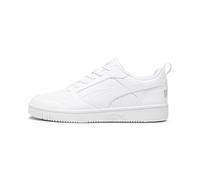 PUMA Rebound V6 Low, Zapatillas Unisex adulto, Puma White Cool Light Gray, 40.5 EU
