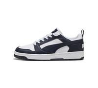 PUMA Rebound V6 Low, Zapatillas Unisex Adulto, Puma White New Navy, 46 EU