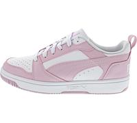 PUMA Rebound V6 Low, Zapatillas Unisex Adulto, Puma White Rose Mauve, 36 EU
