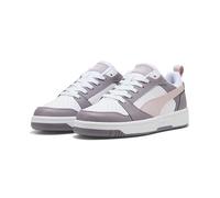PUMA Rebound V6 Low, Zapatillas Unisex Adulto, White Mauve Mist Plum Jam, 39 EU