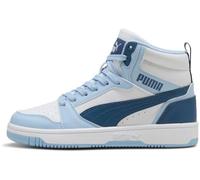 PUMA Rebound V6 Mid Jr, Zapatillas, Blanco Indigo Oscuro Haute Tropic, 36 EU