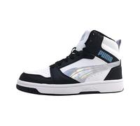 PUMA Rebound V6 Mid Space Belle JR - Zapatillas Deportivas, Color Negro-Lila y Blanco aplastado, Talla 5, Puma Negro Lilac Crush Puma Blanco, 5 UK