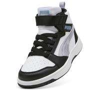 PUMA Rebound V6 Mid Space Belle Sneakers Kids, Calzado, Negro/Lilac Crush/Blanco, 33 33