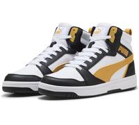 PUMA Rebound V6, Zapatillas Unisex Adulto, Puma White Archive Gold Puma Black, 47 EU