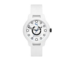 Puma Reloj de Pulsera de Acero Inoxidable para Hombre Reset V1, Blanco, P5009