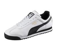 Puma Roma Shoes, Zapatillas Hombre, Piel Blanca y Negra, 47 EU